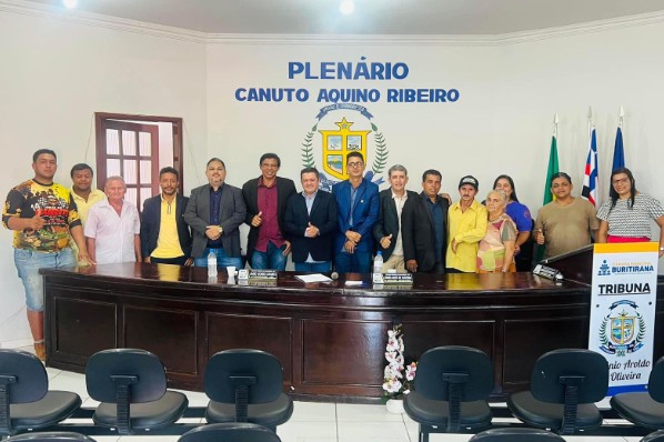 Sessão da Câmara de vereadores de Buritirana.